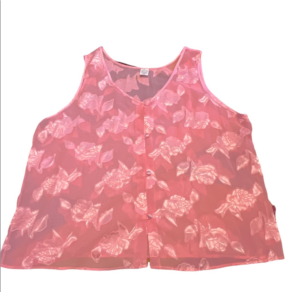 Anne Stuart Sheer Floral PJ Tank